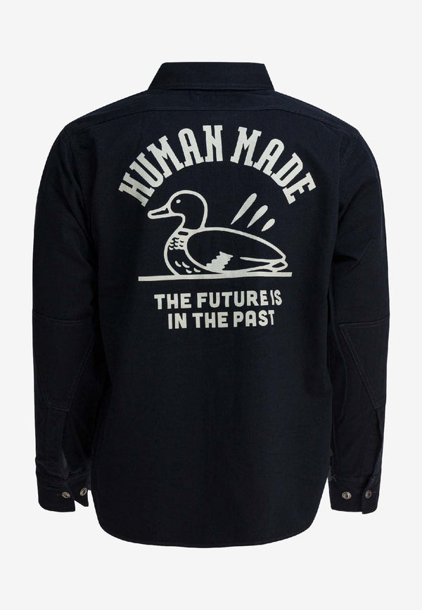 Human Made Work Printed Jacket Navy HM30SH004NAVY_3e89f19e-fe63-434b-a489-dd047a15c509