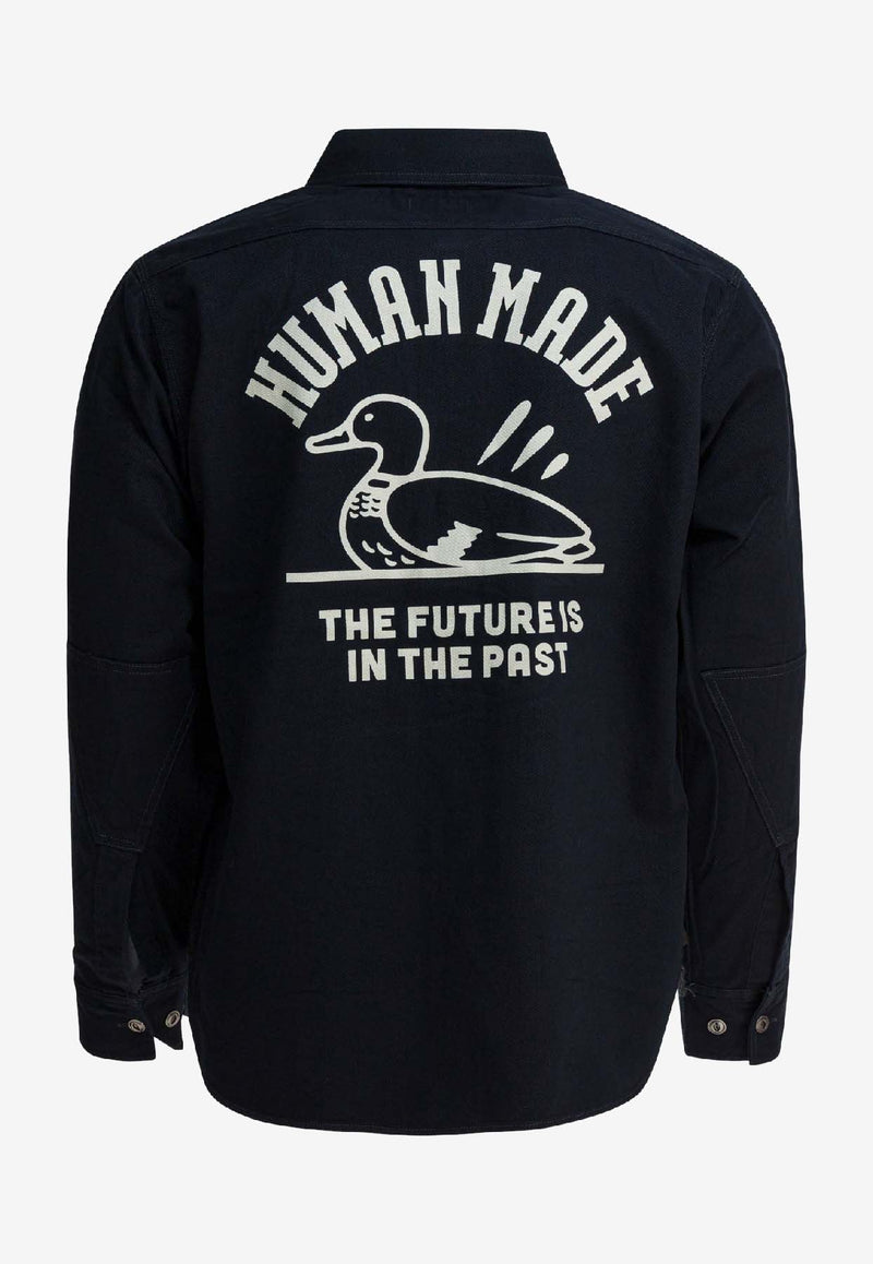 Human Made Work Printed Jacket Navy HM30SH004NAVY_3e89f19e-fe63-434b-a489-dd047a15c509