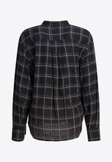 Isabel Marant Gerla Checked Blouse Blue 25HHT0741FAC4J01I30BU_9e2de671-c61b-4cf9-9b5e-62216e2f3763