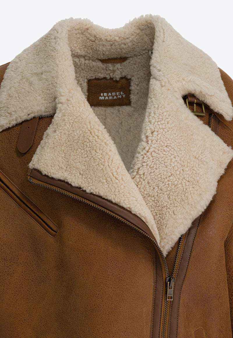 Isabel Marant Adelina Shearling Jacket Brown 25HMA0181FCC3A03I50CO_5efe8843-01b2-4486-a94e-3b0477f7873f