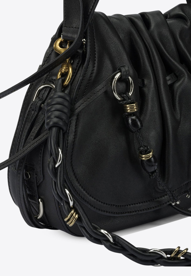 Isabel Marant Bolton Leather Shoulder Bag Black 25HPP0406FAC4C04MBKSI_6c818da1-989c-453d-bf52-8cc715ead89e
