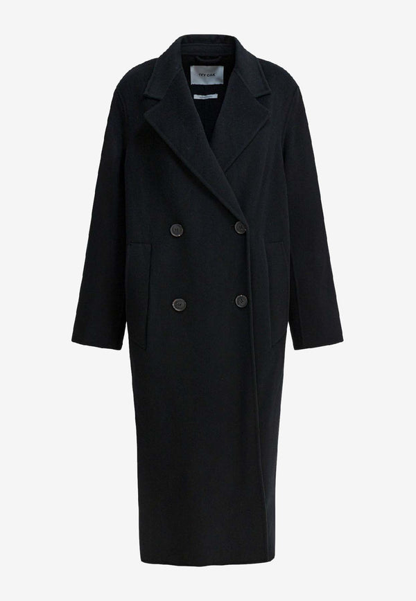 Ivy Oak Clara Double-Breasted Wool Coat Black IO111105CLARABK999_fb4485b2-dc7a-435f-9b9c-ef548c5c3922