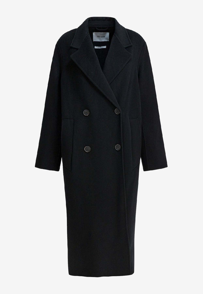 Ivy Oak Clara Double-Breasted Wool Coat Black IO111105CLARABK999_fb4485b2-dc7a-435f-9b9c-ef548c5c3922
