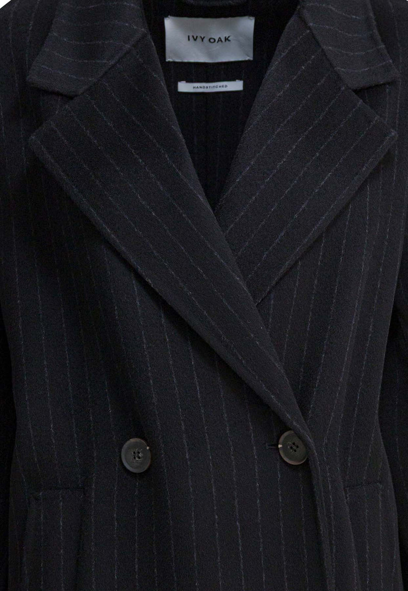 Ivy Oak Clara Double-Breasted Wool Coat Blue IO111105CLARAMC2163_7661ae66-cf28-4437-85c0-f140e206d8db