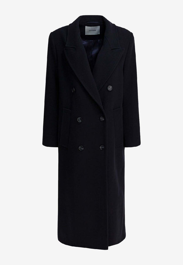 Ivy Oak Clemence Double-Breasted Wool Coat Blue IO111135CLEMENCEBL900_2625850f-d147-40eb-bba1-0853051828aa