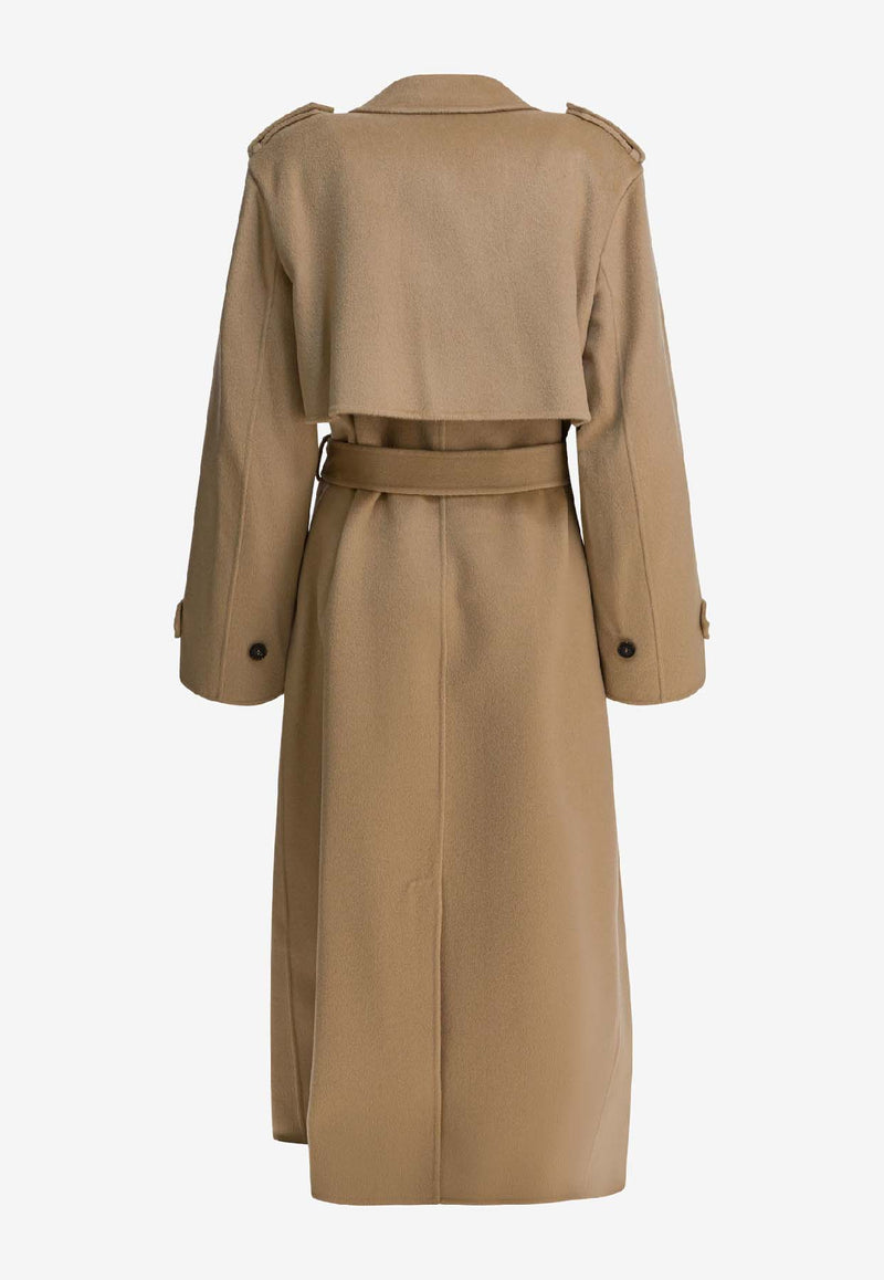 Ivy Oak Colette Ann Double-Breasted Wool Trench Coat Beige IO111143COLETTE ANNBE401_43221c4d-230d-4d88-aaf8-26410de6b607