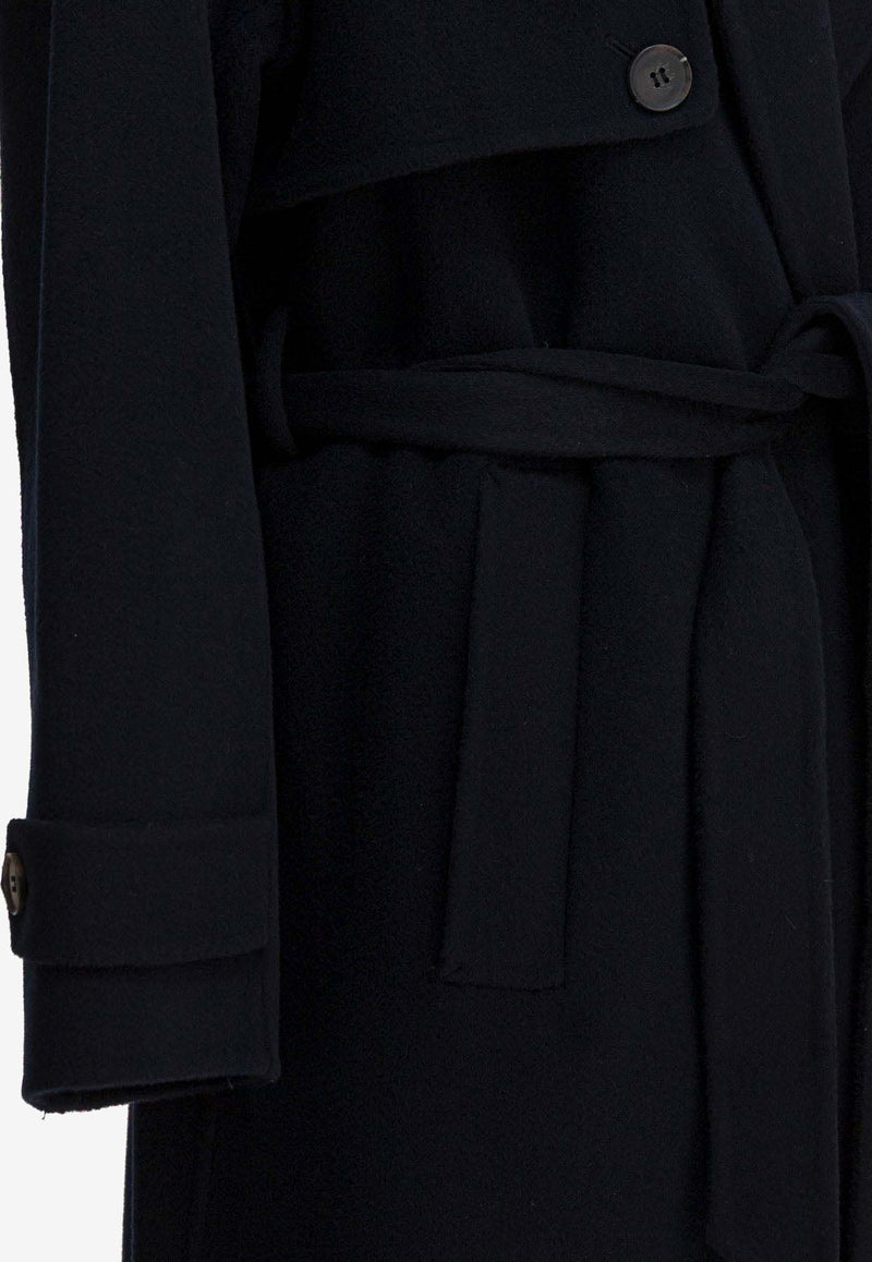 Ivy Oak Colette Ann Double-Breasted Wool Trench Coat Blue IO111143COLETTE ANNBL900_82f9edc6-6247-4109-9fe0-6d6dfe3be1ed