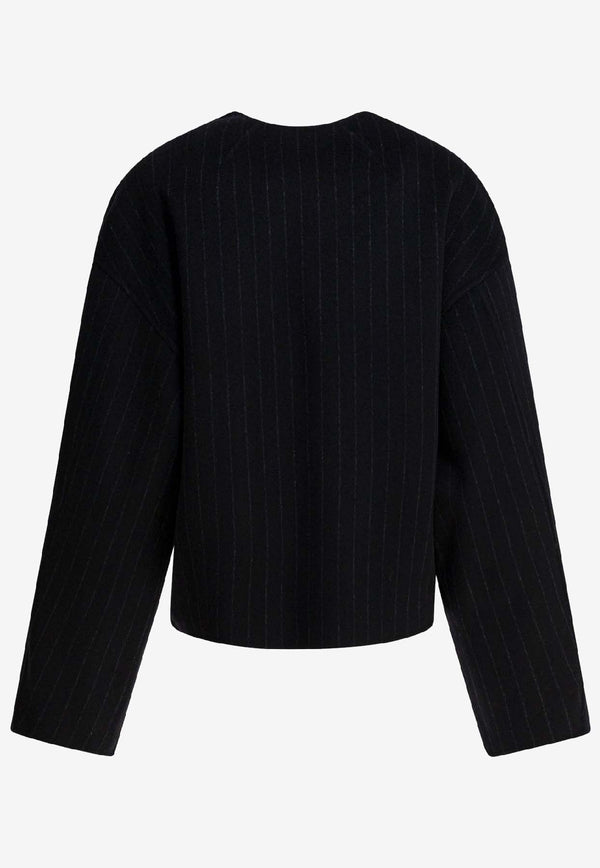 Ivy Oak Jeneva Striped Wool Cardigan Blue IO119137JENEVAMC2163_71162683-3dc2-420e-94b4-e57709be10cf