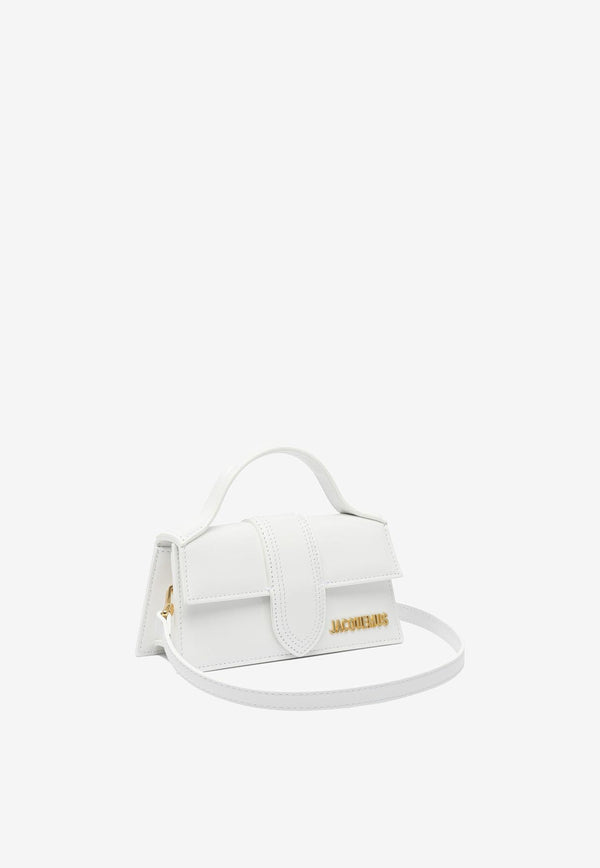 Jacquemus Small Bambino Leather Shoulder Bag White 21HBAW00006BC01C01100_82976