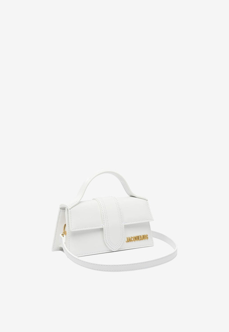 Jacquemus Small Bambino Leather Shoulder Bag White 21HBAW00006BC01C01100_82976
