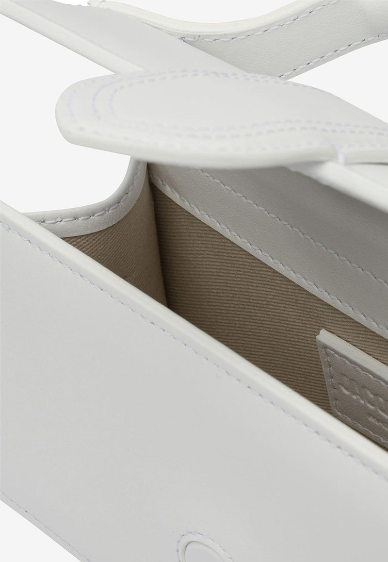 Jacquemus Small Bambino Leather Shoulder Bag White 21HBAW00006BC01C01100_82976