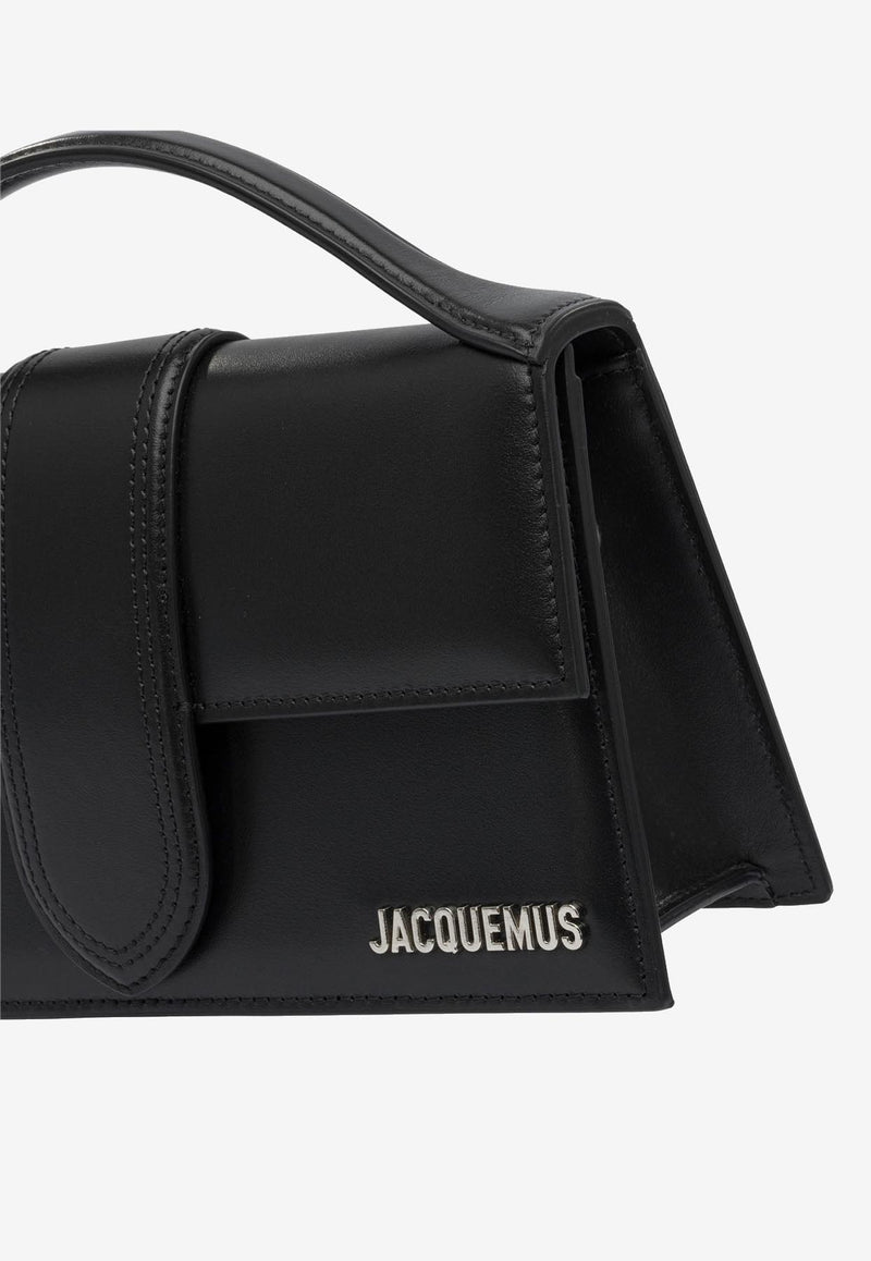 Jacquemus Large Bambino Leather Shoulder Bag Black 21HBAW00007BC01C0199S_82785