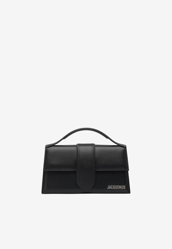 Jacquemus Large Bambino Leather Shoulder Bag Black 21HBAW00007BC01C0199S_82785