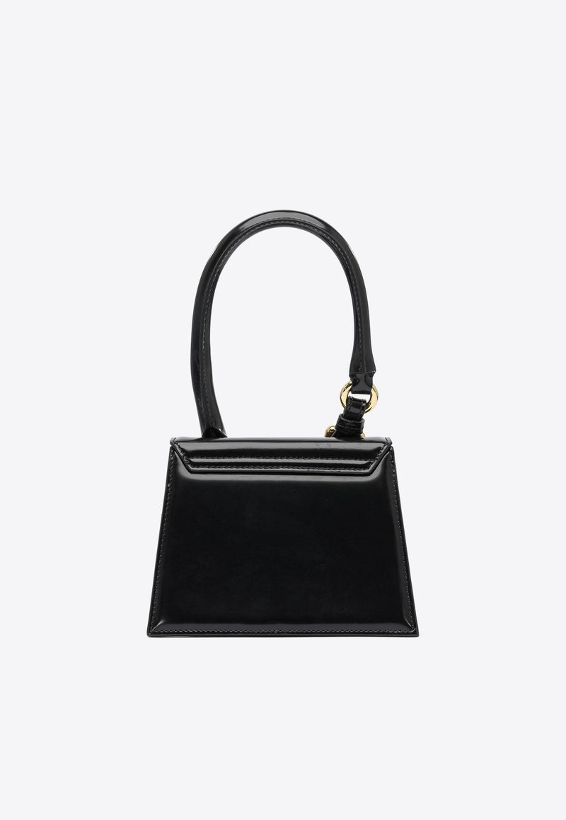 Jacquemus Medium Chiquito Smooth Leather Handbag Black 23HBAW00327AC18A01990_82826