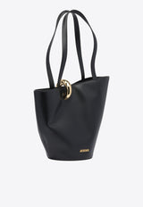 Jacquemus Medium Bambola Asymmetric Bucket Bag Black 25EBAW00412AC01C01990_82998