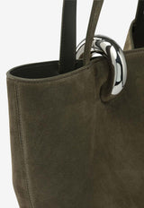 Jacquemus Medium Bambola Suede Bucket Bag Khaki 25HBAW00412AC09A04560_137ce01a-cad6-4838-abd0-a7c68b71fb6b