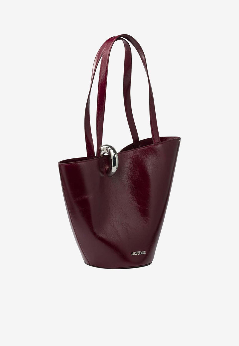 Jacquemus Medium Bambola Leather Bucket Bag Bordeaux 25HBAW00412AC20C01490_2c6ab68e-b2a3-4856-a91b-3d7966dd5d5d