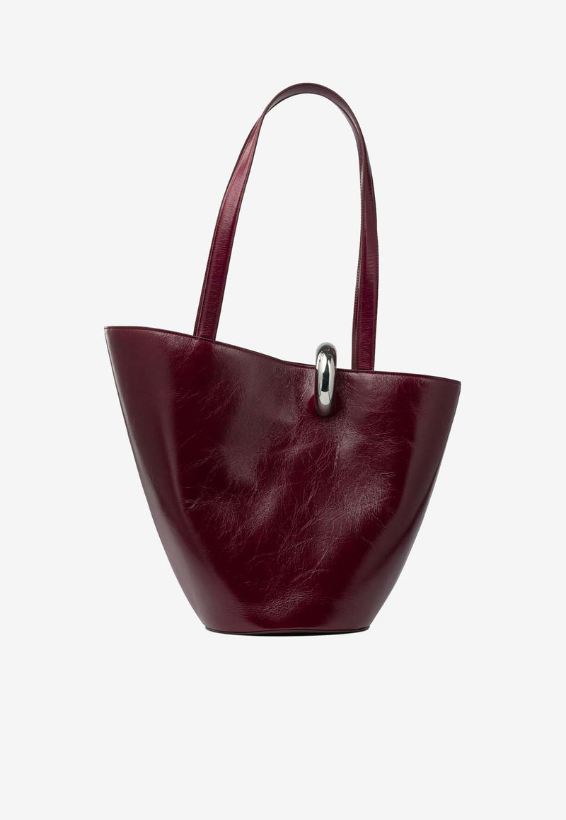 Jacquemus Medium Bambola Leather Bucket Bag Bordeaux 25HBAW00412AC20C01490_2c6ab68e-b2a3-4856-a91b-3d7966dd5d5d