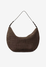 Jacquemus Ovalo Croc-Embossed Suede Shoulder Bag Brown 25HBAW00437AC07A09880_375abb1b-84b8-4e19-8e73-904bb9e45467