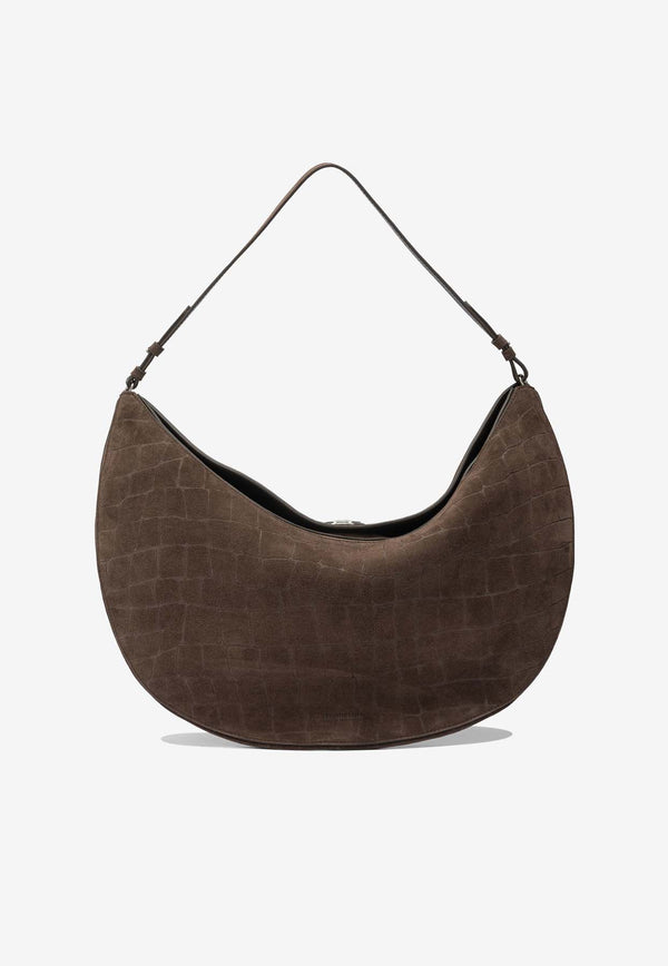 Jacquemus Ovalo Croc-Embossed Suede Shoulder Bag Brown 25HBAW00437AC07A09880_375abb1b-84b8-4e19-8e73-904bb9e45467