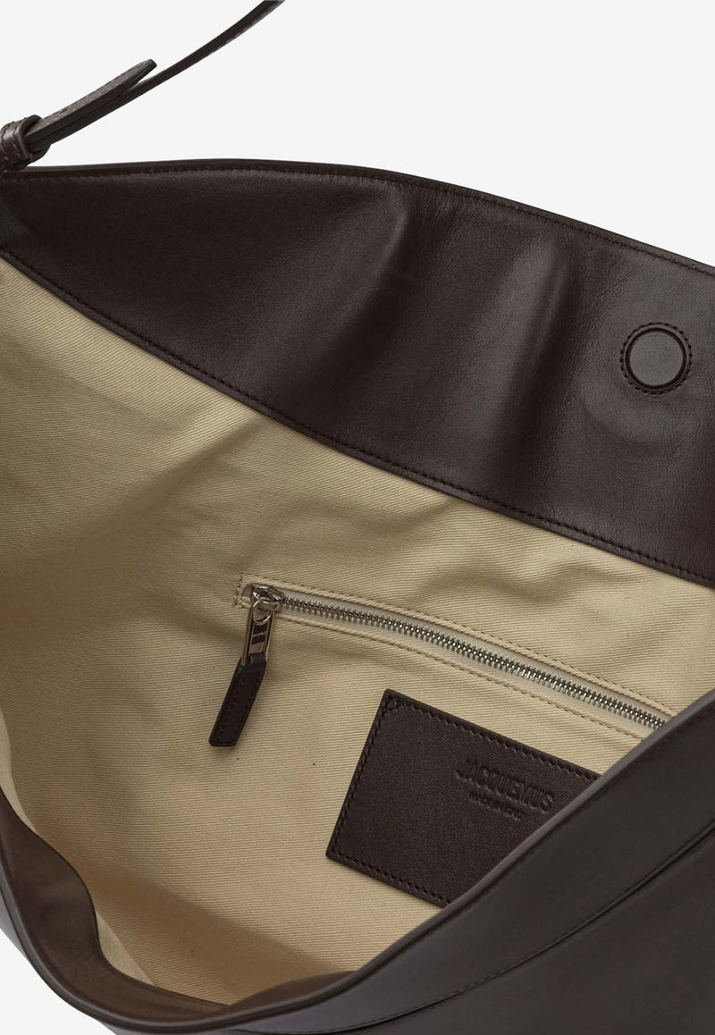 Jacquemus Ovalo Folded Leather Shoulder Bag Brown 25HBAW00437AC18A08890_5f193b3d-62f0-4ced-bbd1-4e6cbd2d27ac