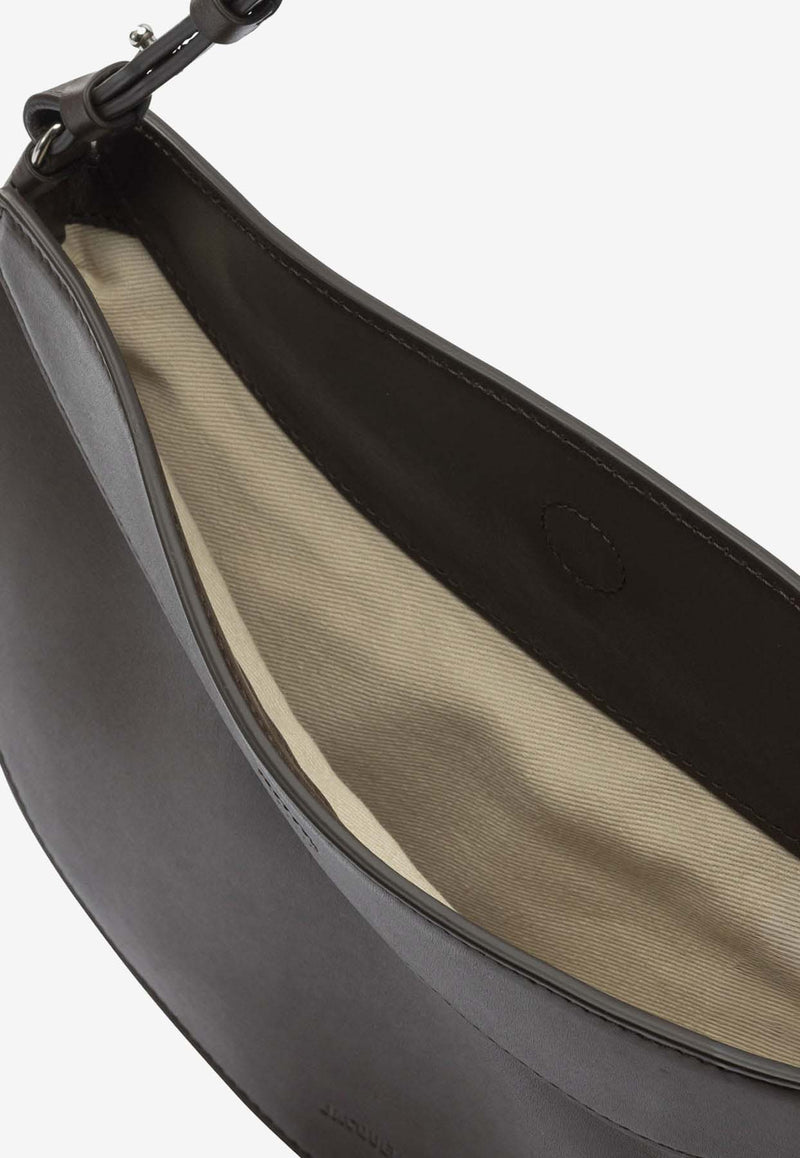 Jacquemus Small Ovalo Folded Shoulder Bag Brown 25HBAW00444AC18A08890_13063a56-4762-4821-ae25-d9d6e337c269