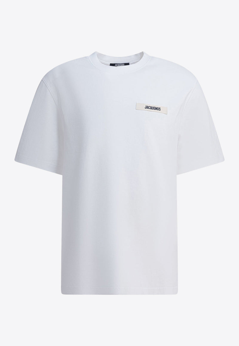 Jacquemus Gros Grain Crewneck T-shirt White 25HTSM00133AJ00226100_8d0533d9-3dc1-4f6d-adad-f9baa82daa40