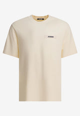 Jacquemus Gros Grain Crewneck T-shirt Beige 25HTSM00133AJ00226150_31e99f92-ff57-4da2-be50-4f2e2b7a6683