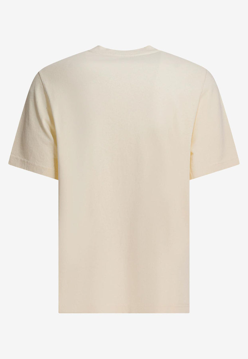 Jacquemus Gros Grain Crewneck T-shirt Beige 25HTSM00133AJ00226150_31e99f92-ff57-4da2-be50-4f2e2b7a6683