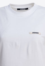 Jacquemus Gros Grain Short-Sleeved T-shirt White 25HTSW00550AJ00029100_54b34f76-88b0-4c7a-98c1-ddd09d4bce12