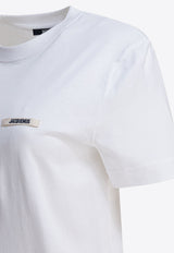 Jacquemus Gros Grain Short-Sleeved T-shirt White 25HTSW00550AJ00029100_54b34f76-88b0-4c7a-98c1-ddd09d4bce12