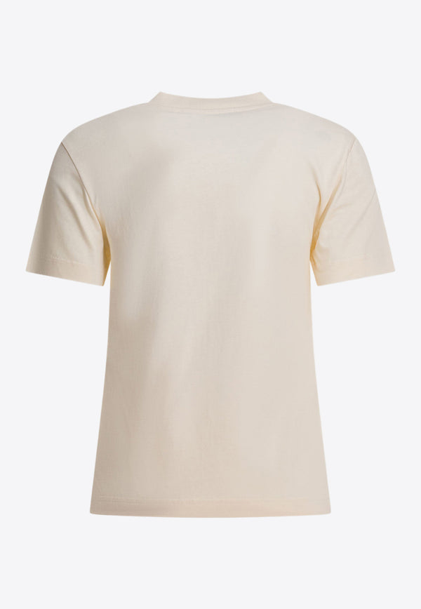 Jacquemus Gros Grain Short-Sleeved T-shirt Cream 25HTSW00550AJ00029131_5793292f-42ad-4e66-927b-26f2e0e4315c