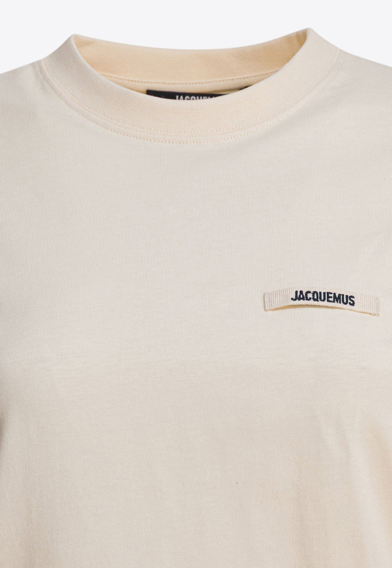 Jacquemus Gros Grain Short-Sleeved T-shirt Cream 25HTSW00550AJ00029131_5793292f-42ad-4e66-927b-26f2e0e4315c