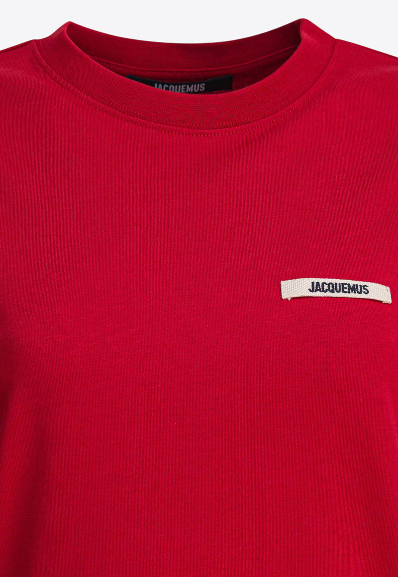 Jacquemus Gros Grain Short-Sleeved T-shirt Red 25HTSW00550AJ00029471_806d0fd6-cb59-4c61-bdcc-042dde2480a5