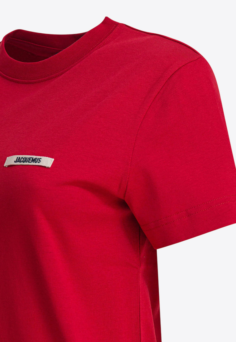 Jacquemus Gros Grain Short-Sleeved T-shirt Red 25HTSW00550AJ00029471_806d0fd6-cb59-4c61-bdcc-042dde2480a5
