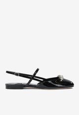 Jimmy Choo Belinda Slingback Flats Black BELINDA SB FLATPATBLACK_a3a3eaa4-98b1-45cf-9f5e-de8f2b87fb52