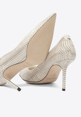 Jimmy Choo Love 85 Python Print Leather Pumps Gray LOVE 85AYQROCCIA_f6e3d868-7718-43e6-8228-de4610874ed5