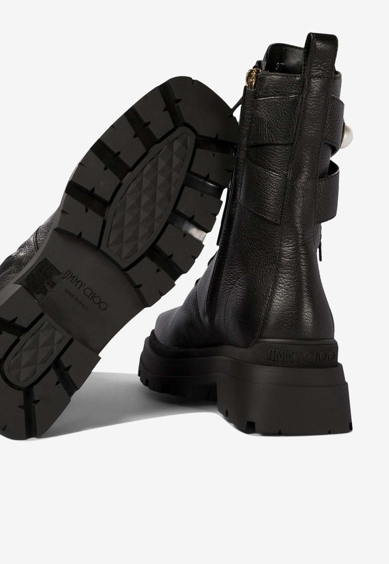Jimmy Choo Noemi Grained Leather Combat Boots Black NOEMI 45GNLBLACK_776f92e2-8a82-4b9a-82a4-52251de621cc