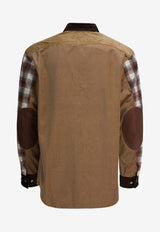 Junya Watanabe Check Overshirt Jacket WP-B001-W251 OFWHT/BRN X BE_6e5facfa-5063-43c6-9cb4-e6b20d58e46b