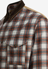 Junya Watanabe Check Overshirt Jacket WP-B001-W251 OFWHT/BRN X BE_6e5facfa-5063-43c6-9cb4-e6b20d58e46b
