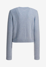 Khaite Everheart Knitted Cardigan Light Blue 9947645331_2d91ca18-c941-4472-9bef-db2a9adb6317