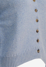 Khaite Everheart Knitted Cardigan Light Blue 9947645331_2d91ca18-c941-4472-9bef-db2a9adb6317