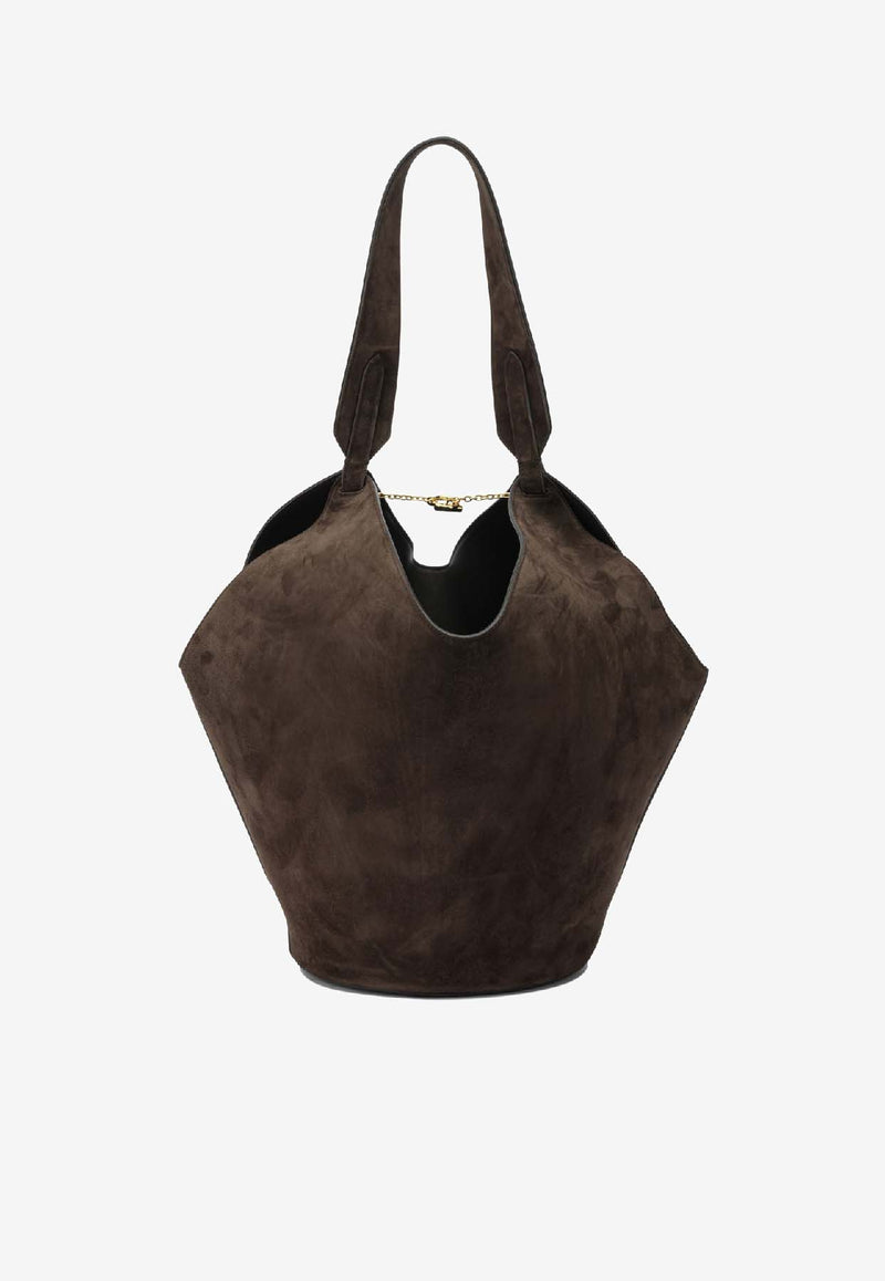 Khaite Small Lotus Suede Tote Bag Brown H2043-726950_c0c5a621-e5d7-49d3-aec4-ae42b13b582e