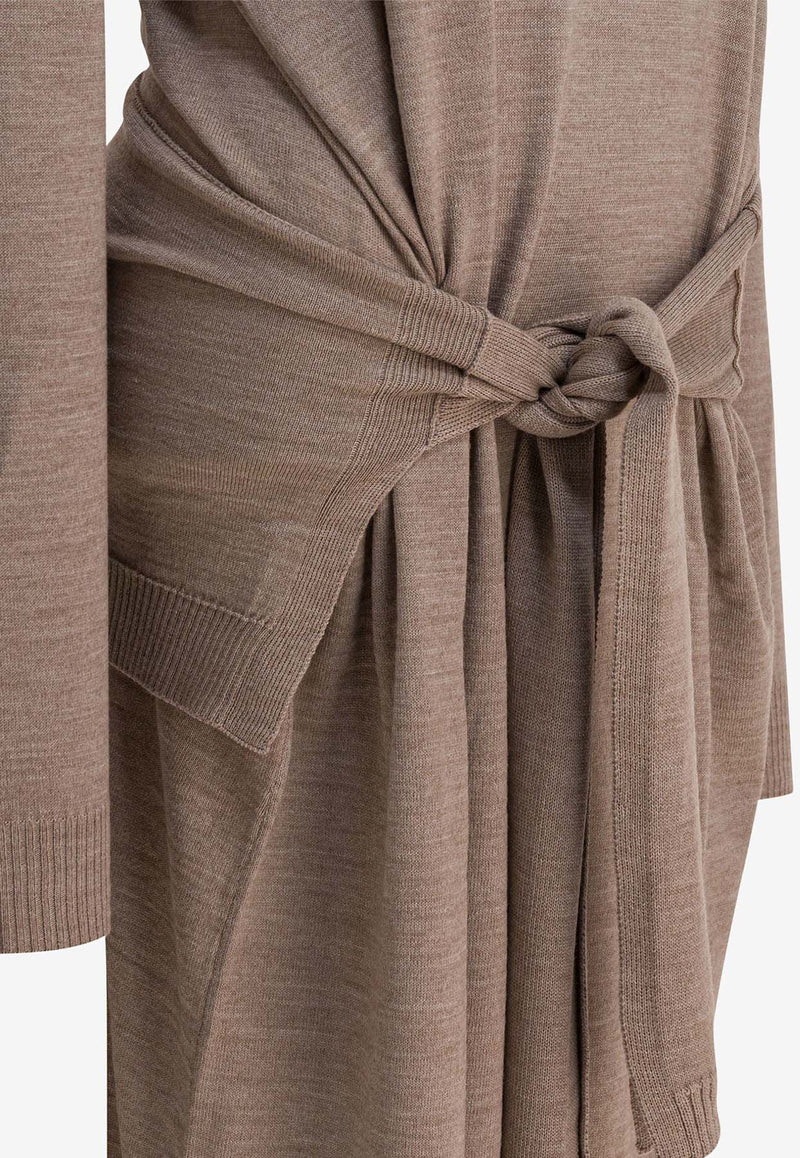 Lemaire Trompe L'oeil Midi Dress Taupe DR1082LK087BR446_243d4bdf-81e4-4243-9673-8635e78194ba