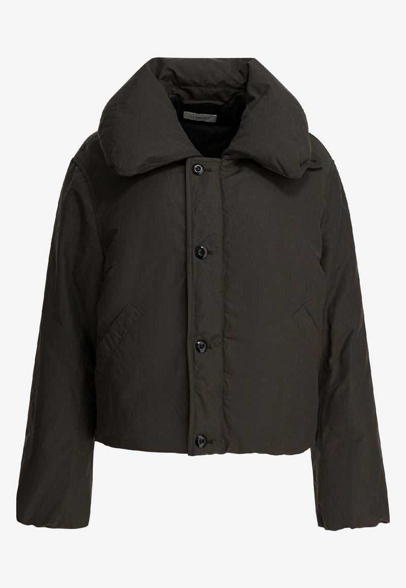 Lemaire Bubble Collar Cropped Down Jacket Brown OW1151LF1019BR507_4ea55a58-8d4f-4311-8400-3ccf254939ef