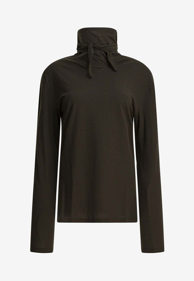 Lemaire Foulard Long-Sleeved Sweater Brown TO1306LJ1025BR507_eddb0491-b080-485a-92c8-8195132695ff