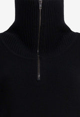 Lemaire Knitted Half-Zip Sweater Black TO1422LK1043BK999_2e5154c5-e7a6-4ec1-a2c2-3a19ff8d91e6