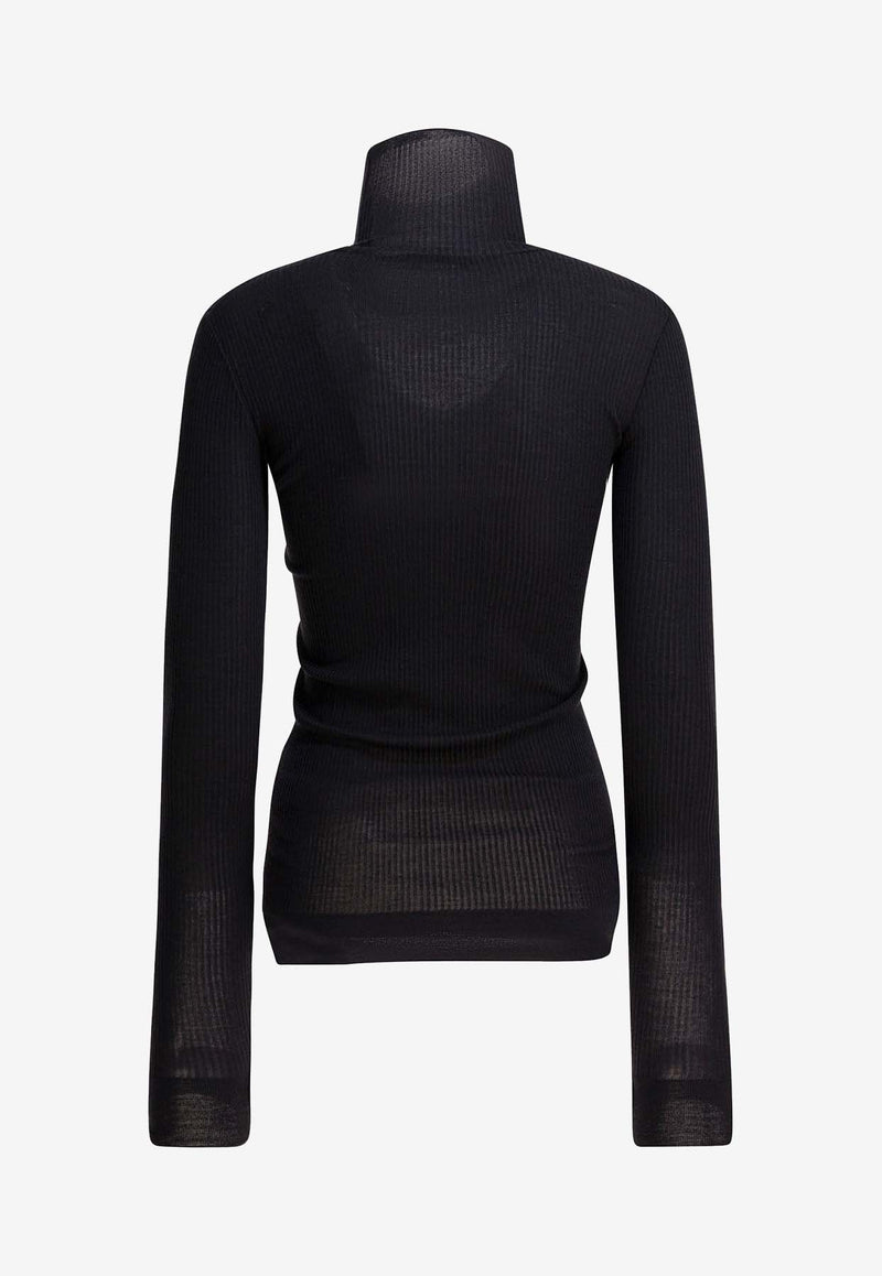 Lemaire Ribbed Turtleneck Sweater Black TO1460LK1032MU163_dda40657-8def-40b7-bda7-ad27b5d1d226