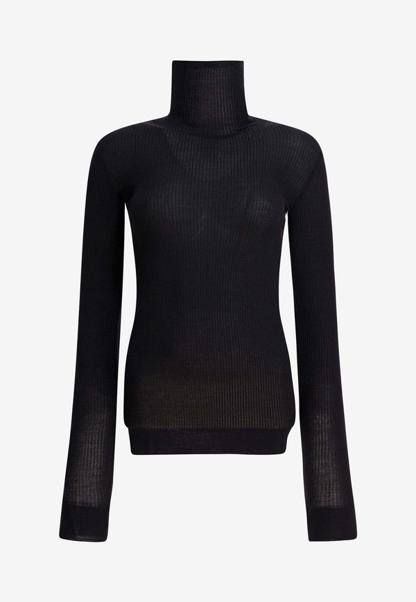 Lemaire Ribbed Turtleneck Sweater Black TO1460LK1032MU163_dda40657-8def-40b7-bda7-ad27b5d1d226