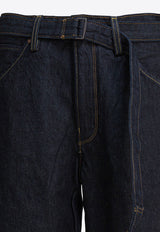 Twisted Baggy Wide-Leg Jeans